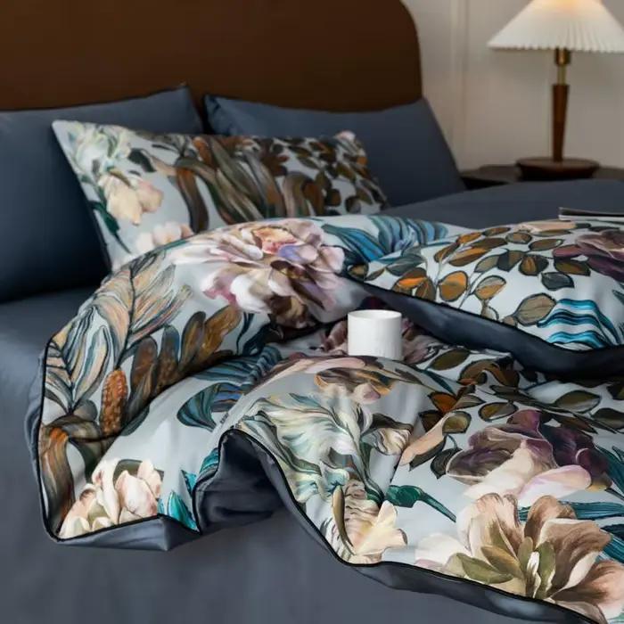 Ensemble de housse de couette en coton égyptien