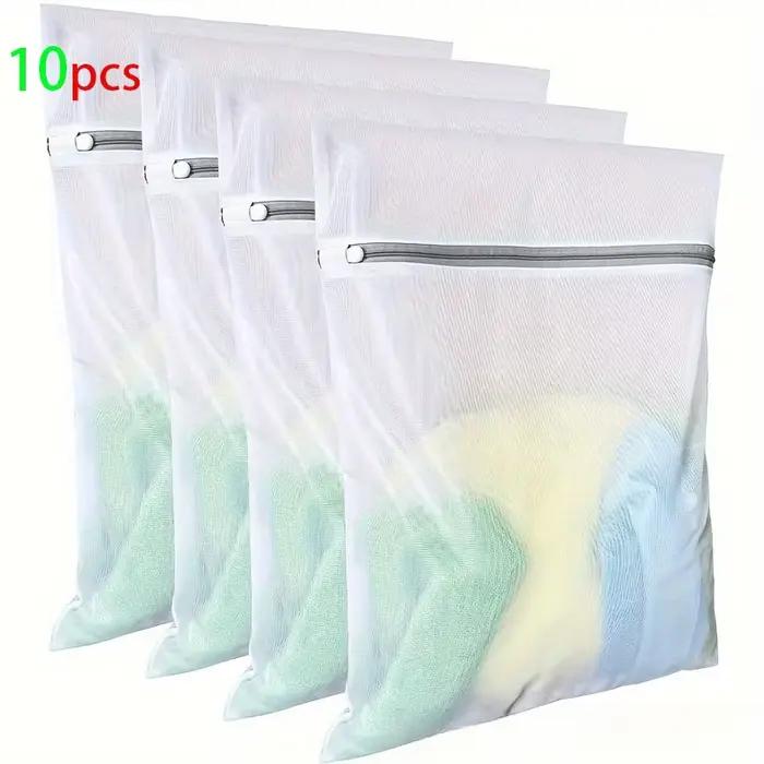 Sacs à linge en maille nid d'abeille pour produits délicats, tissu en filet, sac de lavage délicat Durable et réutilisable, sac d'organisation de voyage pour Lingerie
