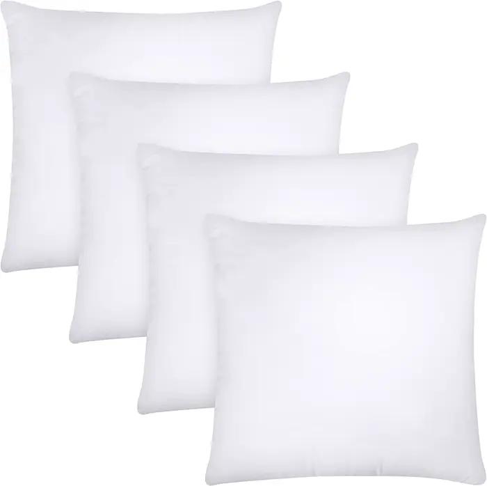 45x45 cm coussin insérer Premium coton doux Euro carré décoratif oreiller noyau ensemble pour lit canapé