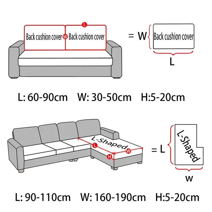 Housses de coussin de siège de canapé noires