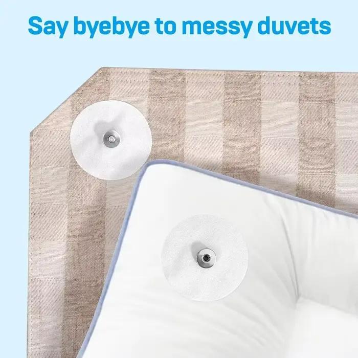 Nouveau couvercle de couette boutons-pression Clips 16 pièces