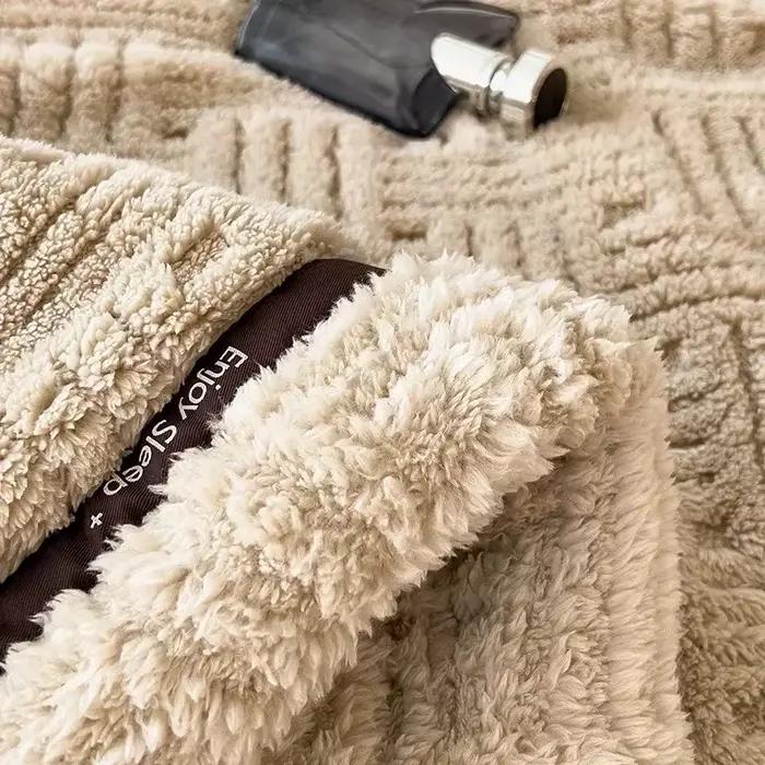 Couverture de jet de velours de tortue douce et moelleuse