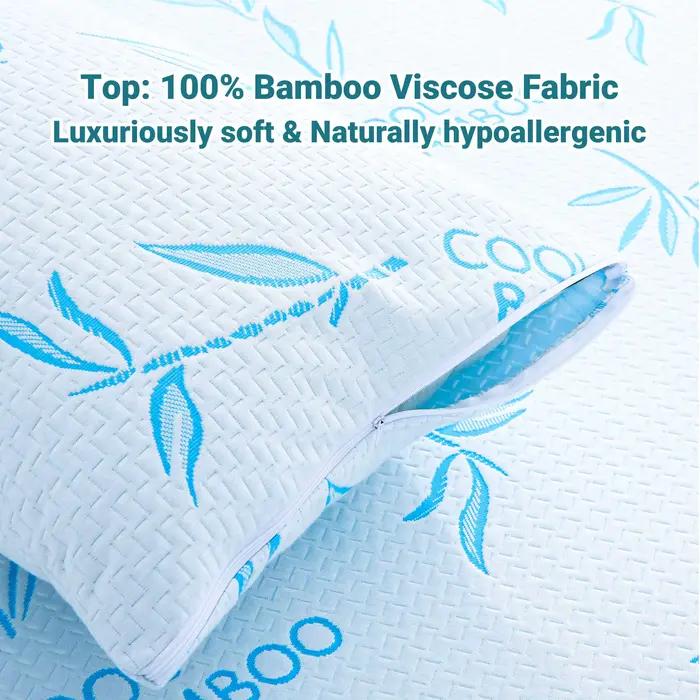 Taies d'oreiller en fibre de bambou