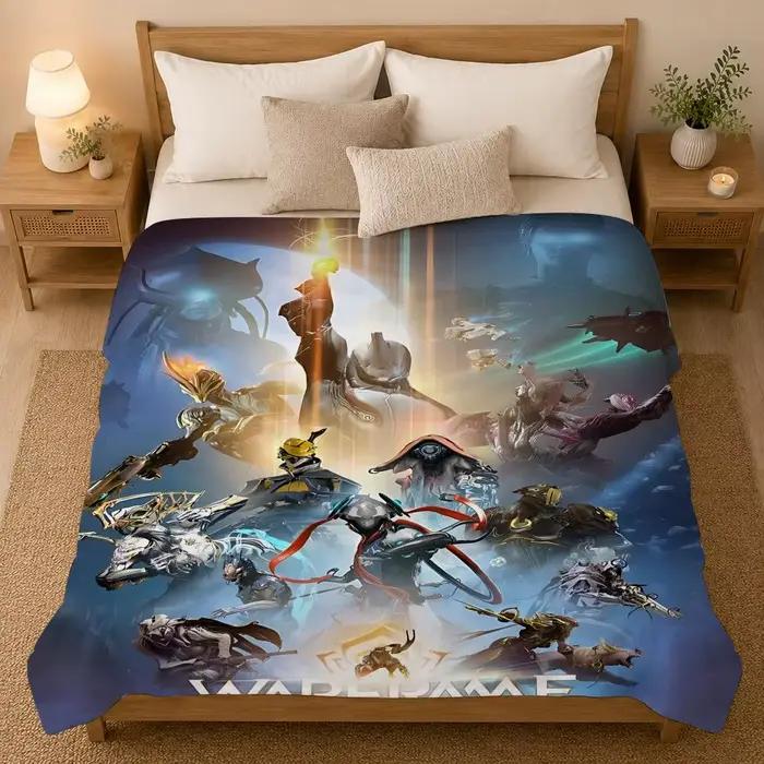 Couverture en flanelle Warframe Game Throw de 240 g