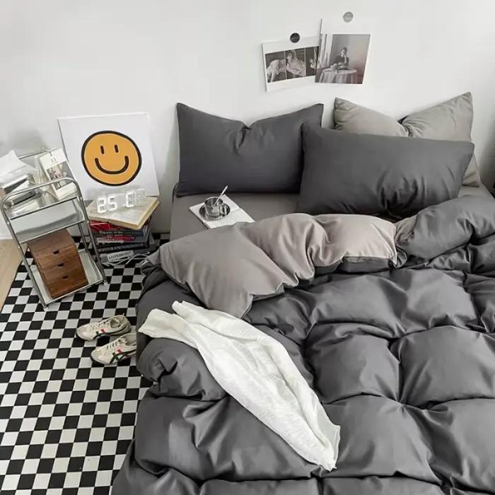 Parures de lit en coton lavé