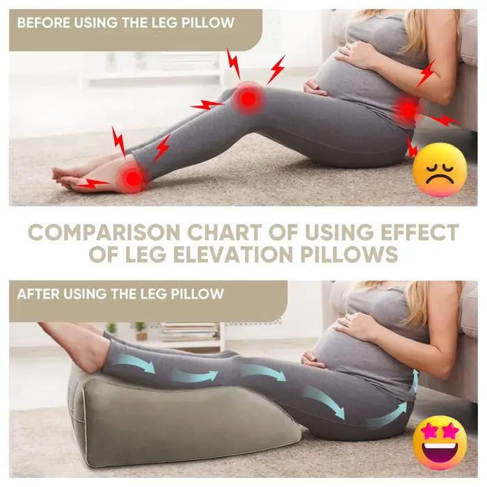 Coussin d'élévation des jambes, coussin gonflable pour repose-jambes - Coussin améliorant la circulation pour dormir et lire, coussin compensé idéal