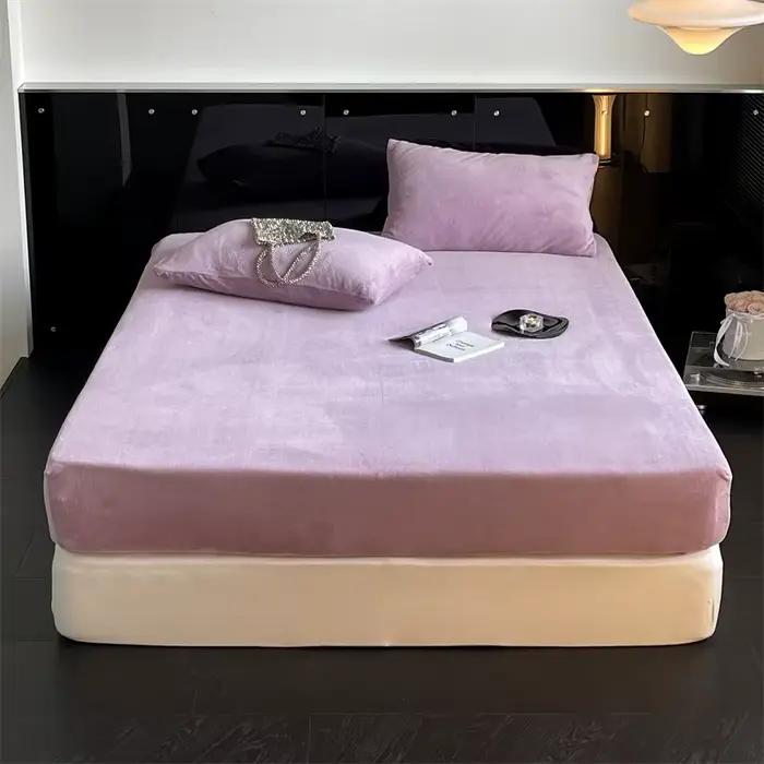 Drap-housse en flanelle douce pour l'hiver