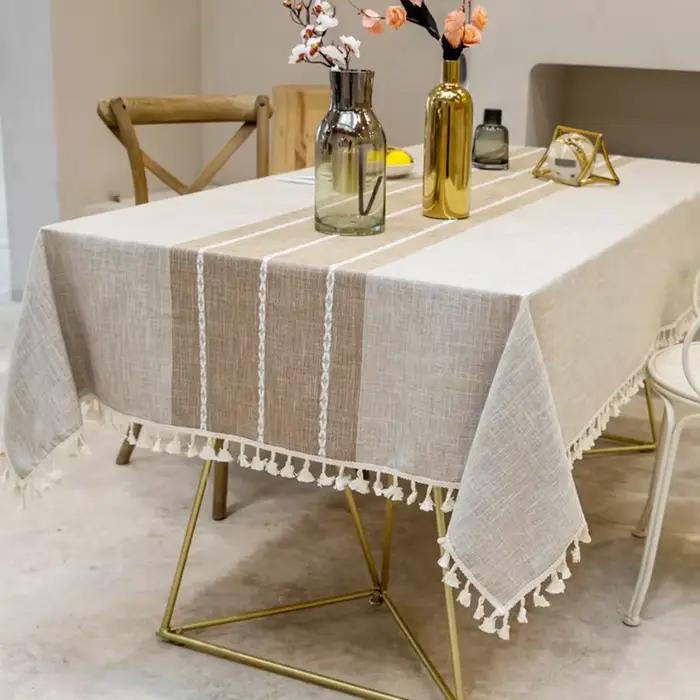 Battilo-Nappe rectangulaire en lin