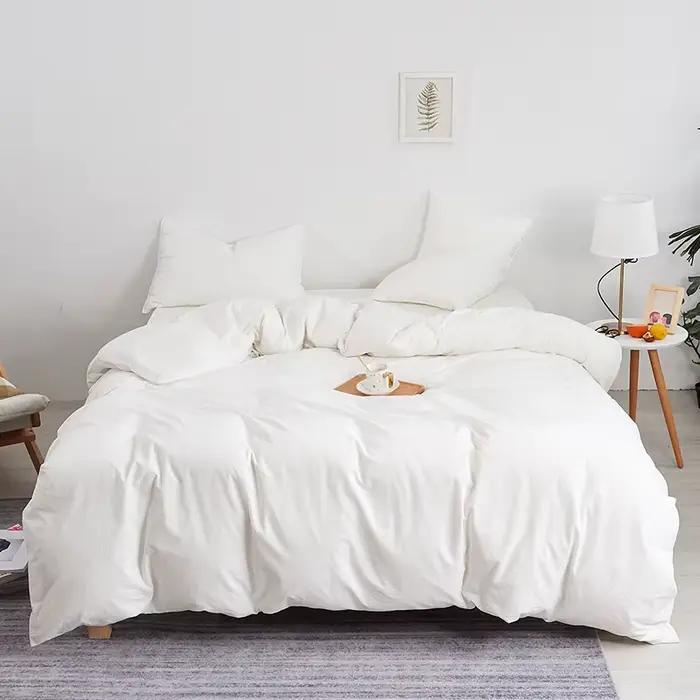 Housse de couette blanche