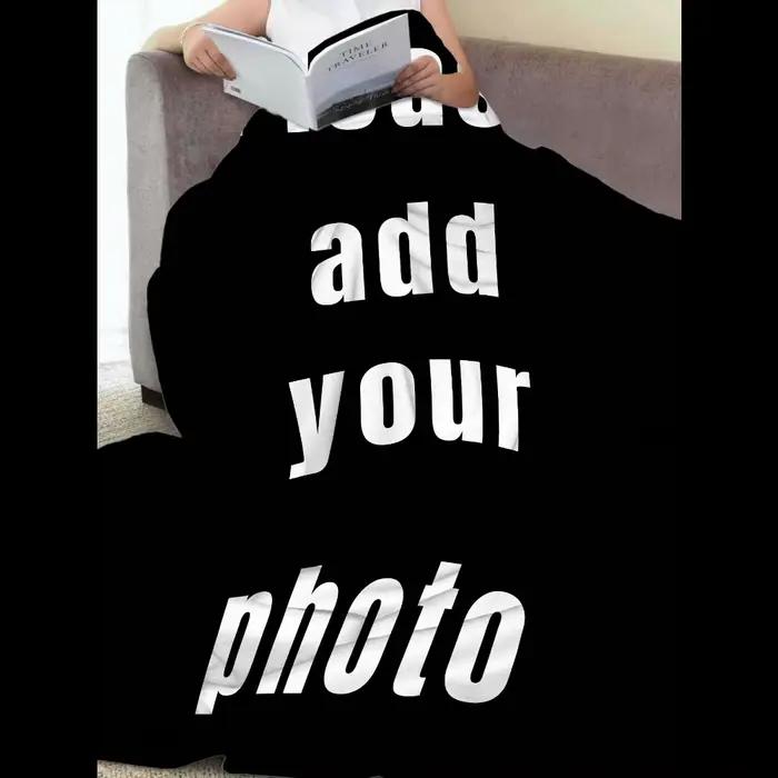 Couverture en flanelle personnalisée avec photo