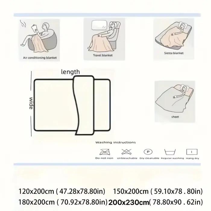 Couverture multifonctionnelle en velours de lapin