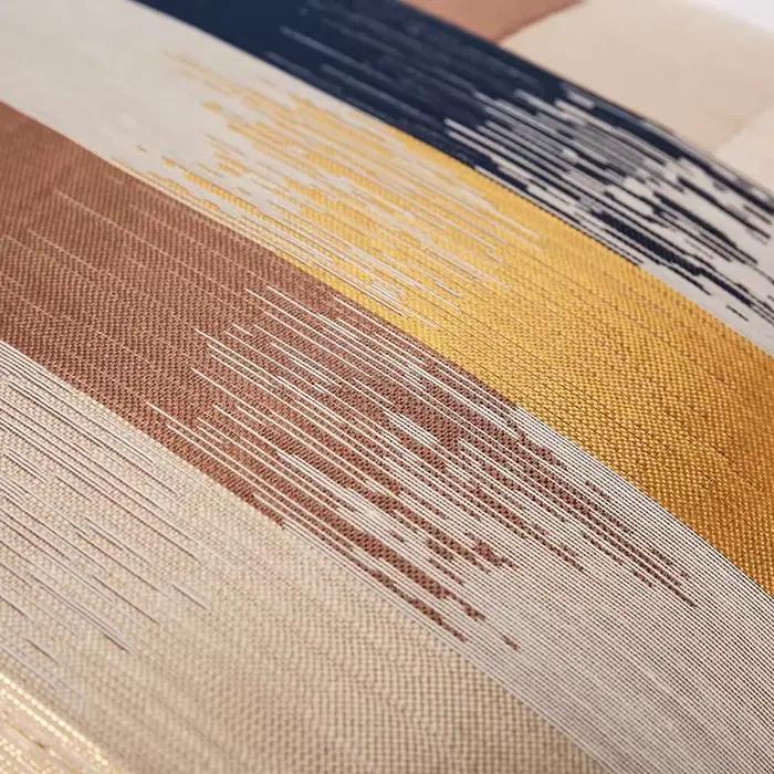 Juste de coussin décorative en jacquard doré