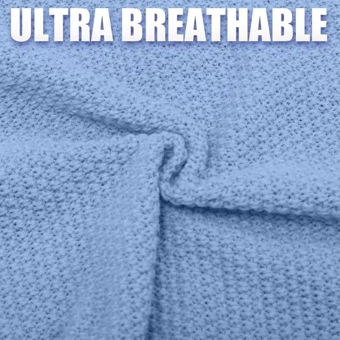 Couverture tricotée personnalisée pour bébé