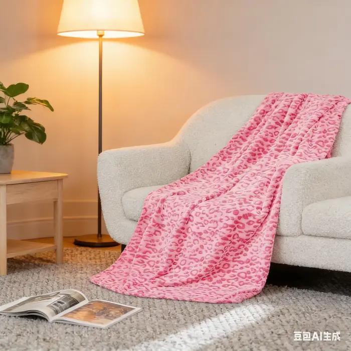 Couverture à imprimé léopard – Douce et moelleuse (Flanelle) | Confortable