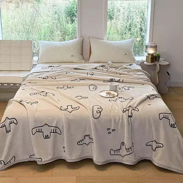 Grande couverture polaire en flanelle
