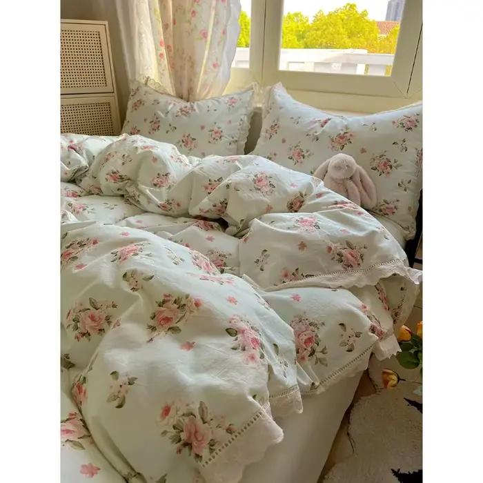 Ensembles de housse de couette en coton lavé