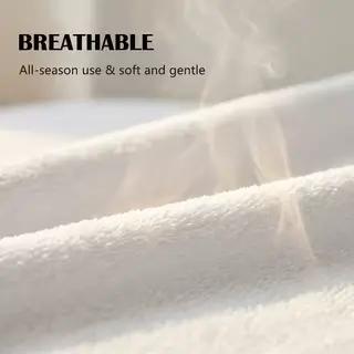 Protège-matelas imperméable en tissu éponge 100% coton, coton respirant avec sangles élastiques aux coins, housse de matelas