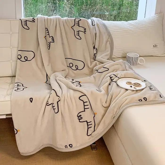 Grande couverture polaire en flanelle
