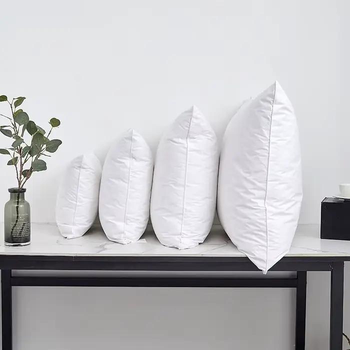 Oreillers de lit en duvet de plumes d'oie blanches pour dormir, plusieurs tailles, oreiller moelleux de qualité hôtelière 5 étoiles pour dormeurs sur le dos, le ventre ou sur le côté