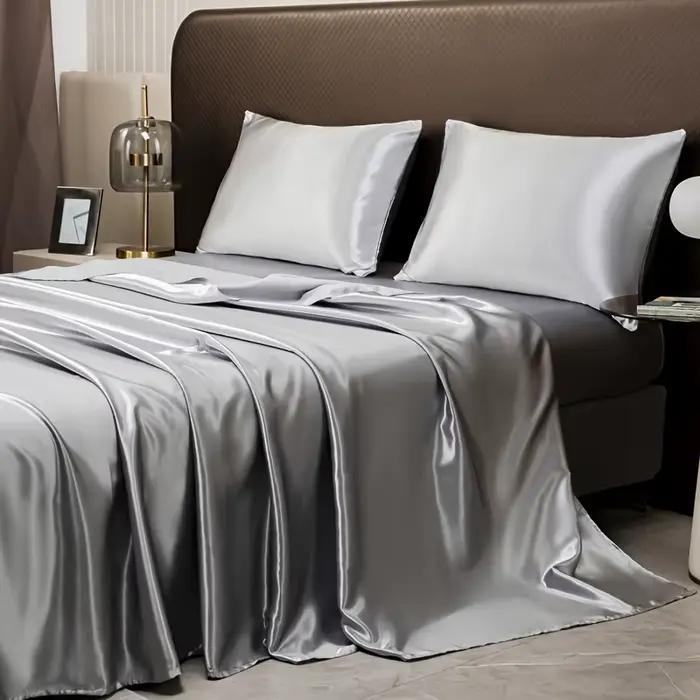 Drap de lit plat en Satin