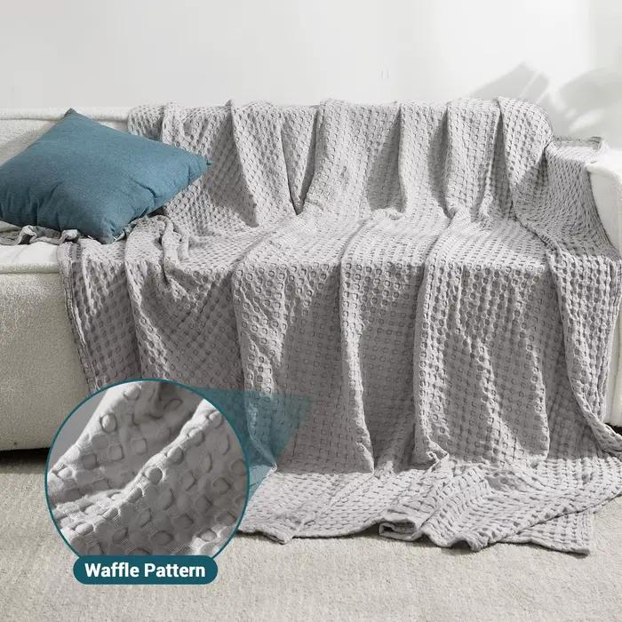 Couverture gaufrée en coton