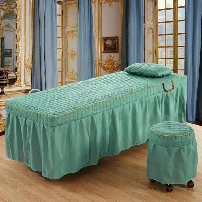 Drap de lit avec trou pour salon de beauté