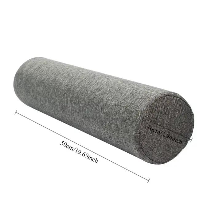 Coussin lombaire cylindrique confortable pour le dossier de canapé de bureau et le soutien des jambes
