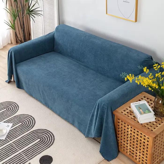 Couverture de canapé en tissu solide anti-rayures