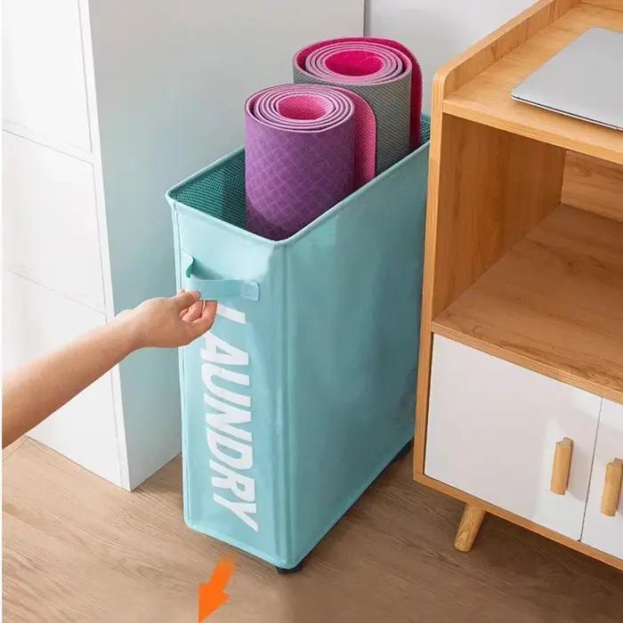 Panier à linge de grande capacité avec roulettes