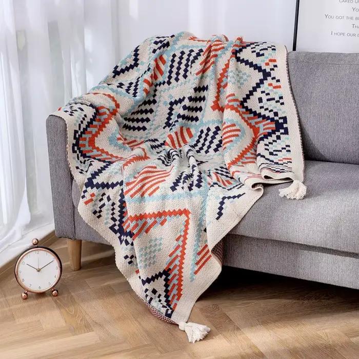 Couvertures tricotées de Style nordique