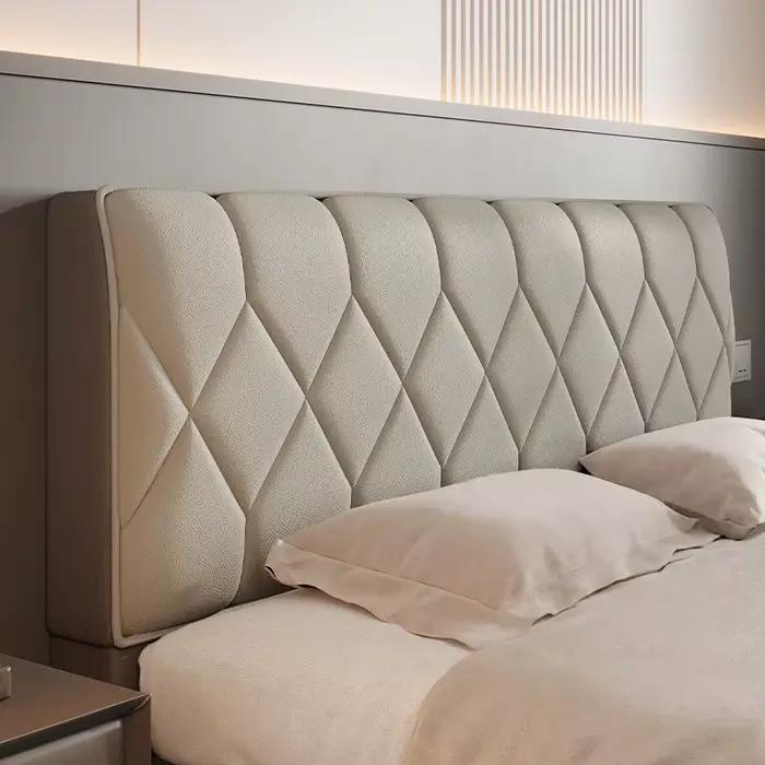 Housse de tête de lit de luxe en cuir PU