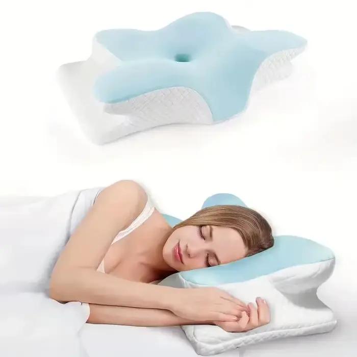 Oreiller en forme de corne de couleur unie 2026