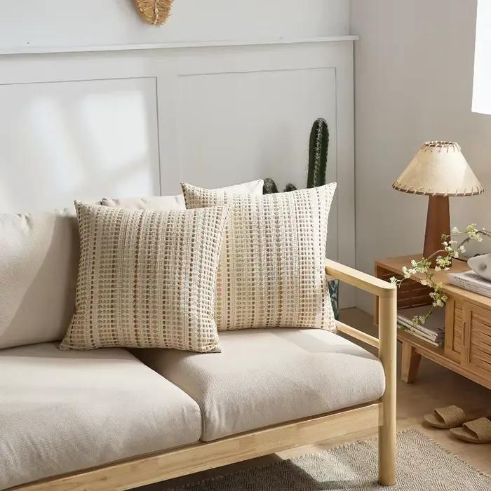 Housses de coussin Euro 60x60cm de qualité supérieure en lin