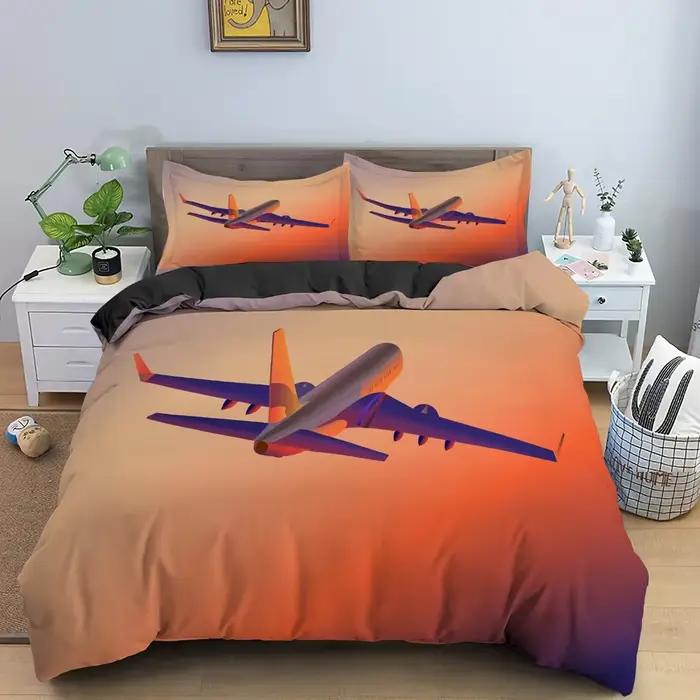 Ensemble de Couverture d'Avion pour Garçon et Adulte