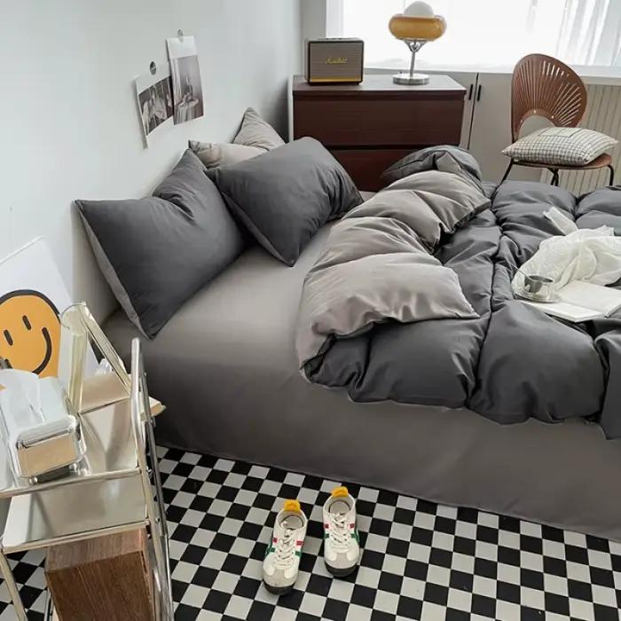 Parures de lit en coton lavé