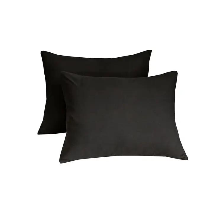 Bonenjoy Housse de couette en microfibre noire