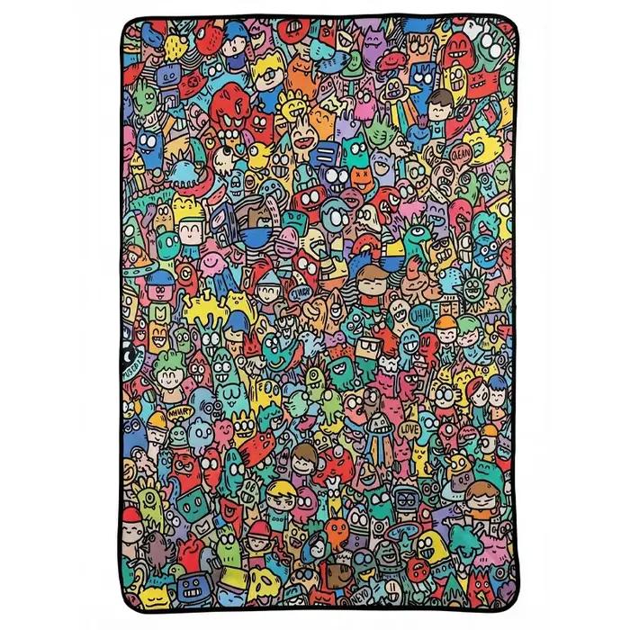 Couverture à colorier soi-même avec des marqueurs, personnalisez vos propres couvertures, couverture à colorier lavable personnalisable, arts et cadeaux DIY pour anniversaire