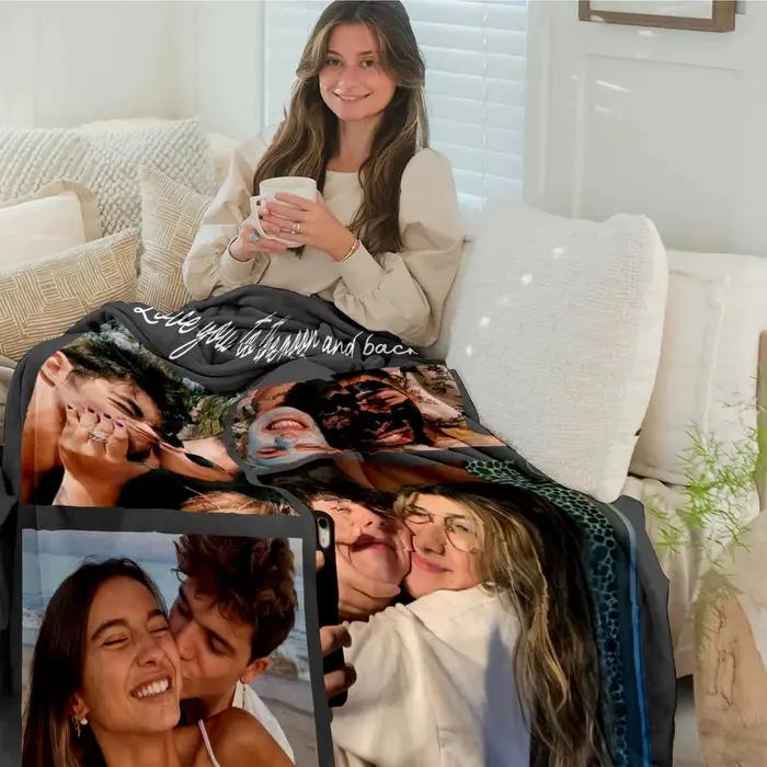 Couverture personnalisée en flanelle