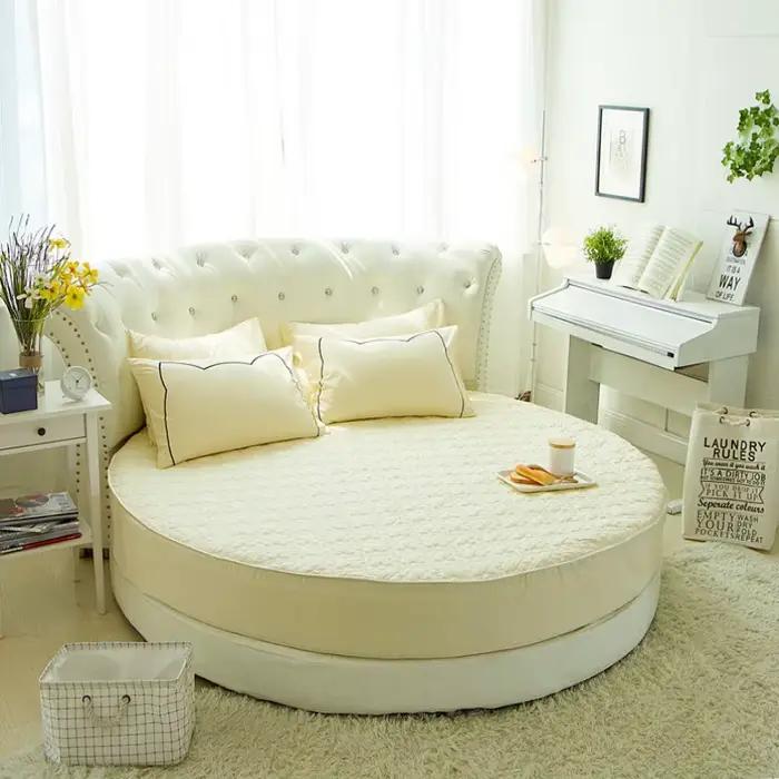 Protège-Matelas Rond Matelassé 100% Coton