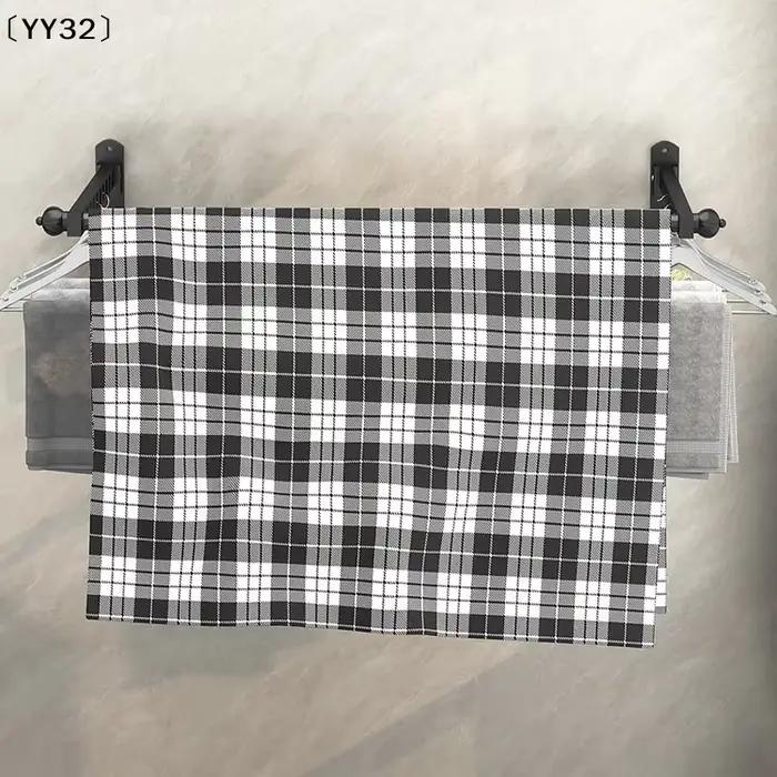 Séchoir à linge pour balcon sans perçage, séchoir à linge pliable et dissimulé, séchoir à linge mural pour salle de bain〔YY32〕