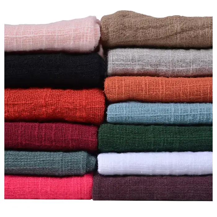 Tissu en lin et coton doux