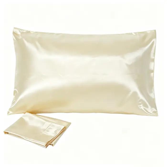 1 taie d'oreiller en satin pour les cheveux, similaire aux taies d'oreiller en soie, plus facile d'entretien que la taie d'oreiller en soie, cadeaux pour femmes et hommes