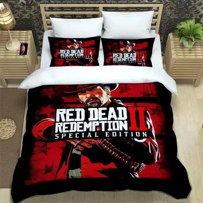 Red Dead Redemption 2 ensembles de literie fournitures exquises ensemble imprimé housse de couette