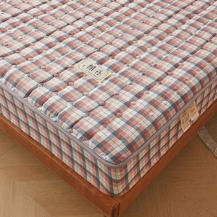 Housse de protection de matelas en coton délavé antibactérien de classe A - Douce