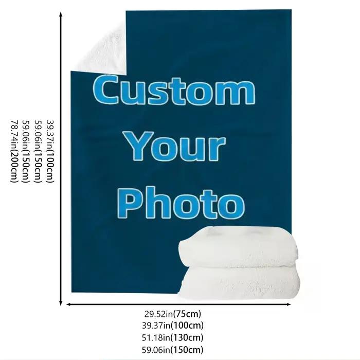 Couverture en polaire personnalisée avec photo