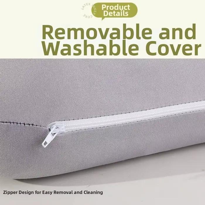 Oreiller de sieste portable pour le bureau, oreiller ergonomique à récupération lente pour le cou, coussin appui-tête, protection lombaire, oreiller de lit, camping