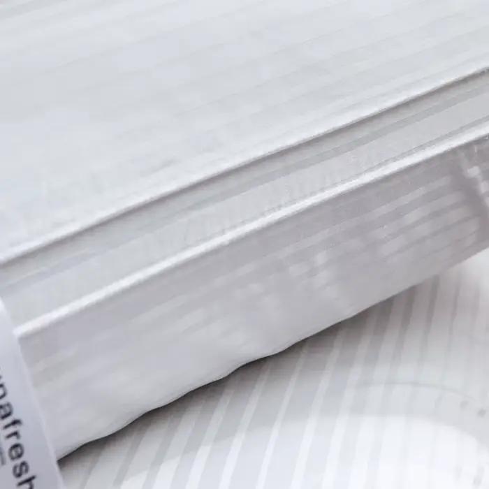 Oreiller en duvet d'oie de qualité hôtel 5 étoiles, avec soutien du cou 3D, tissu 100% coton à rebond lent pour un sommeil confortable