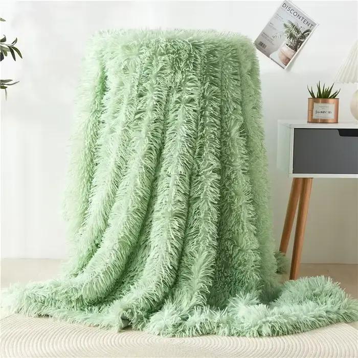 Couverture de cheveux longs en fourrure de vison