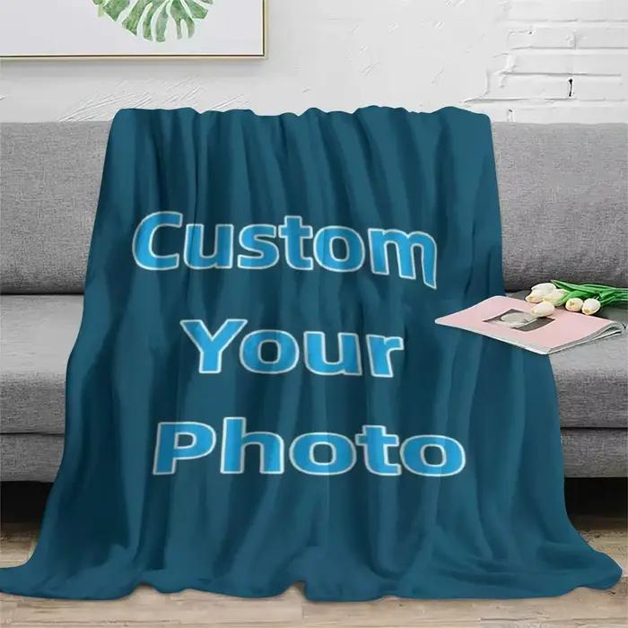 Couverture en polaire personnalisée avec photo