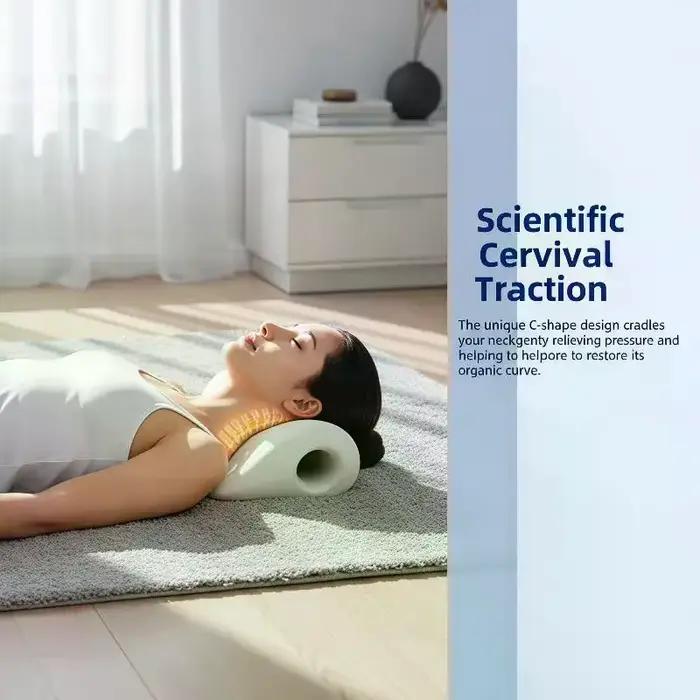 Oreiller de massage ergonomique pour le cou et les épaules